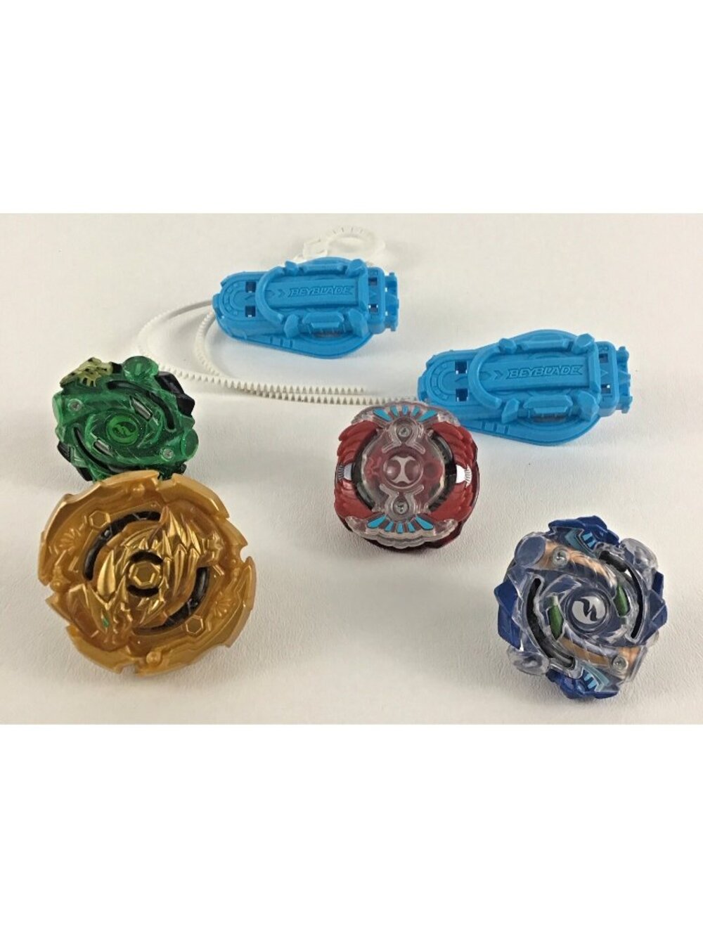 Beyblade Burst Spinning Top Toy Launchers Bundle Horusood Hyrus Turbo Lot Hasbro